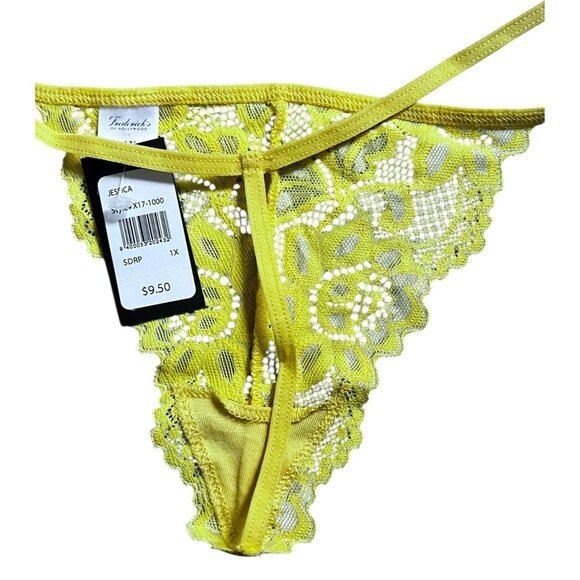 Fredericks of Hollywood NWT Set of 3 Thong Lace Panty Bundle Sz 1XL Womens Red B - Picture 9 of 13